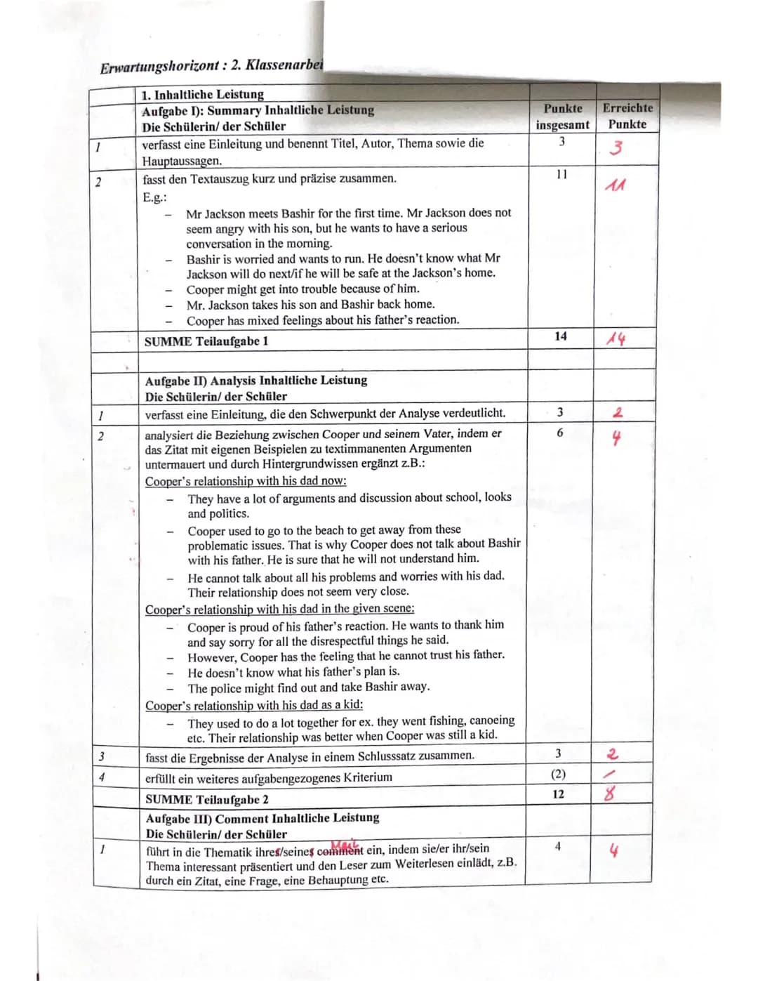 More belp
Assignments:
I Summary
(14 Points)
a) Read the following extract from the novel Coast to Coast in which Matthew Jackson takes his
