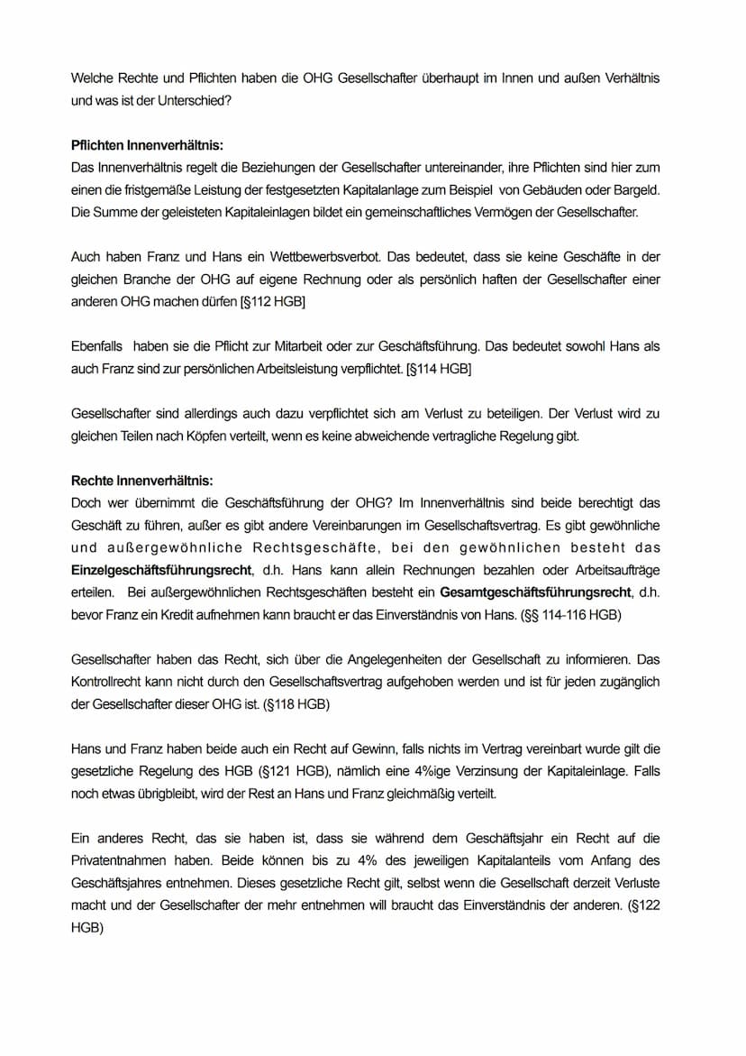 
<p>Hans Pflicht und Franz Maske planen, zusammen ein Unternehmen zu gründen, das Masken herstellt. Da sie zu zweit sind, kommt eine Einzelu
