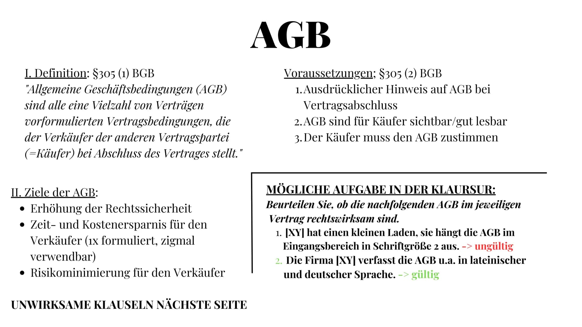 Rechtslehre
Themen
Delikts-, Schulds- und
Geschäftsfähigkeit
Zustandekommen von Verträgen
Nichtigkeit und Anfechtung
AGB
Besitz und Eigentum