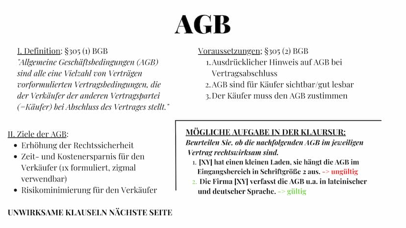Rechtslehre
Themen
Delikts-, Schulds- und
Geschäftsfähigkeit
Zustandekommen von Verträgen
Nichtigkeit und Anfechtung
AGB
Besitz und Eigentum