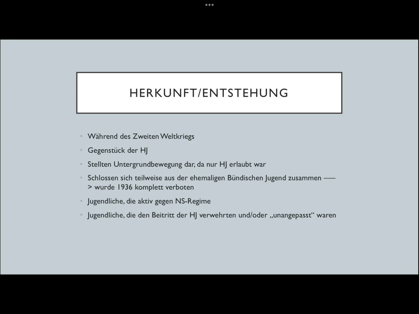 :
DIE EDELWEISSPIRATEN O
INHALTSVERZEICHNIS
Herkunft
Mitglieder
Kleidung
Motivation
Art des Widerstandes
Schicksale der Gruppen
Gertrud Koch