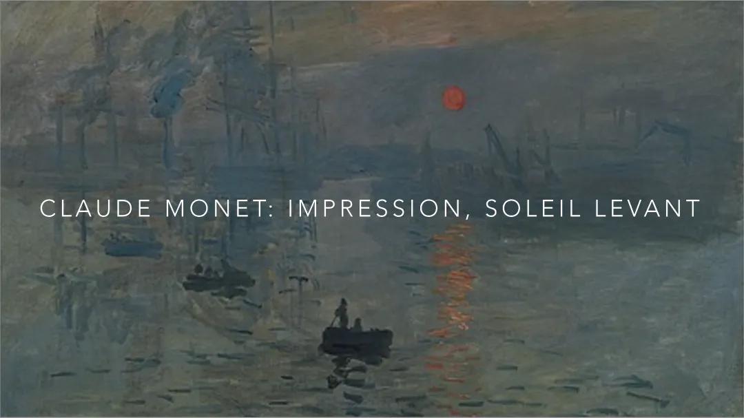  Referat zu Monets Gemälde ,,Impression, Sonnenaufgang‘‘, Bildanalyse, Impressionismus 