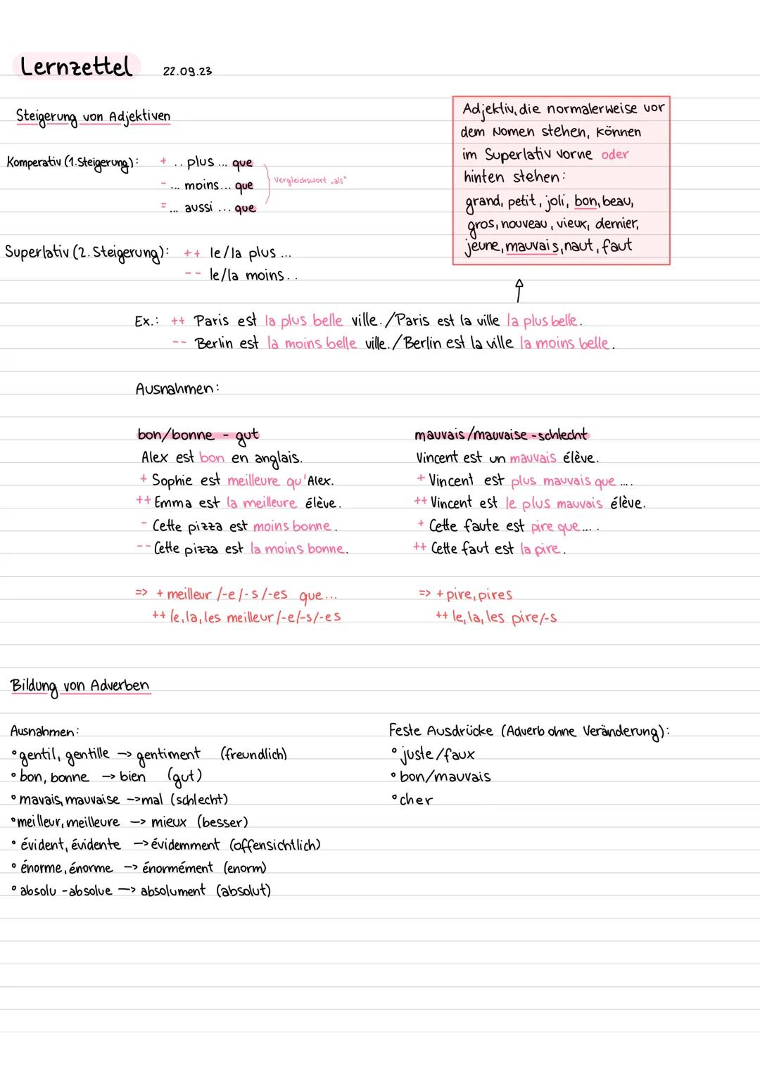  Steigerung von Adjektiven