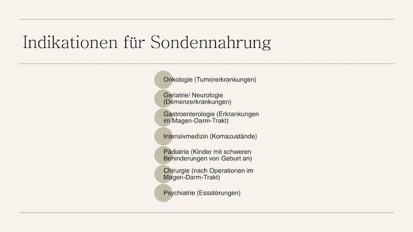 Sondennahrung
bereitstellen und
diese bei
bestehendem
Zugang
verabreichen
HANDLUNGSKOMPETENZ D.5
LIA SERAINA BÄNI Inhaltsverzeichnis
●
●
●
●