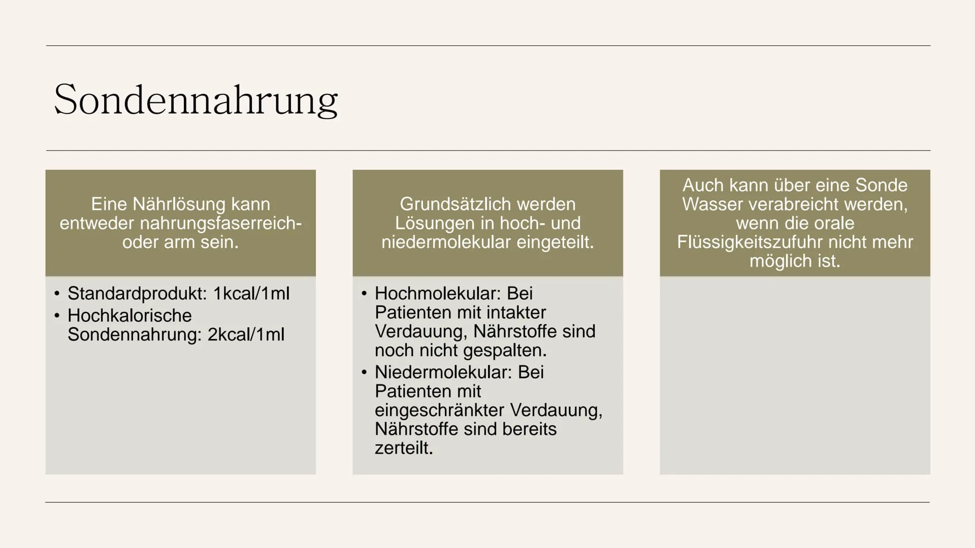 Sondennahrung
bereitstellen und
diese bei
bestehendem
Zugang
verabreichen
HANDLUNGSKOMPETENZ D.5
LIA SERAINA BÄNI Inhaltsverzeichnis
●
●
●
●