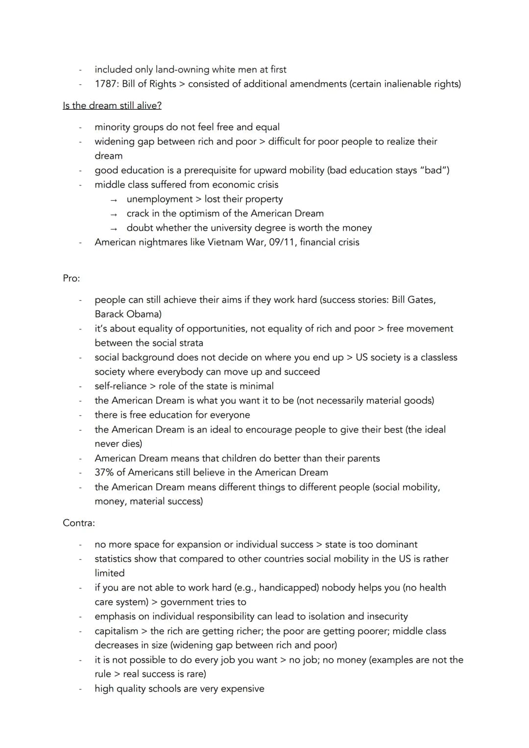 What is the American Dream?
different definitions of the American Dream
dream of fame and fortune
dream of a fulfilling life
→ limited gover