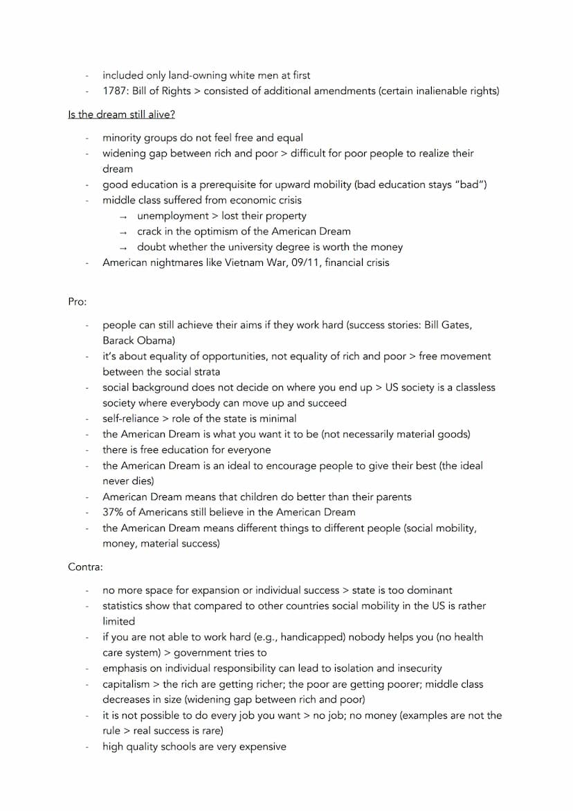 What is the American Dream?
different definitions of the American Dream
dream of fame and fortune
dream of a fulfilling life
→ limited gover