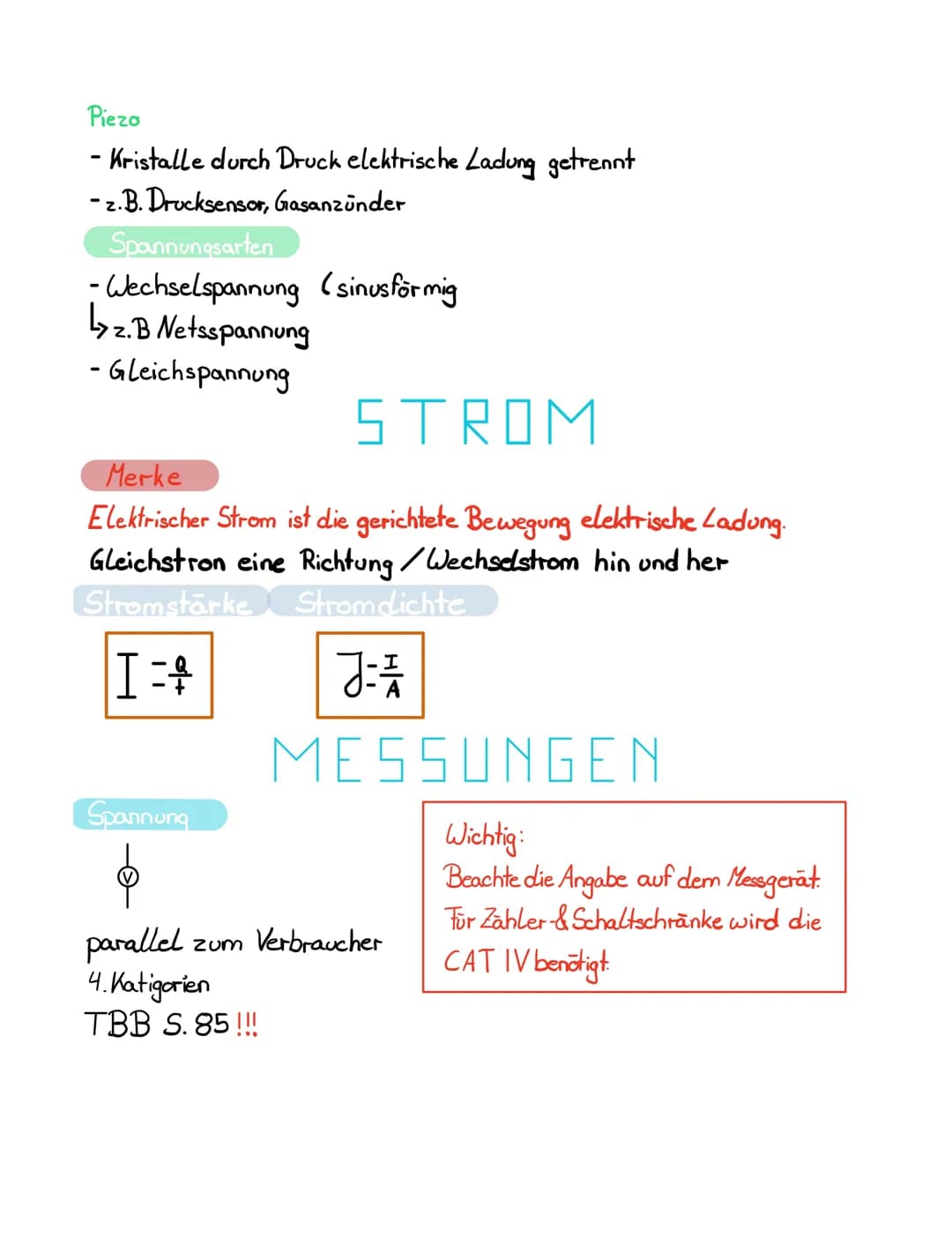 EINFACHER STROMKREIS
Elektronen-negatv
Protonen -positiv
E
-
- Taster
- Leitungen
Verbraucher
U: Spannung in V
I:Stromstarke in A -Spannungs