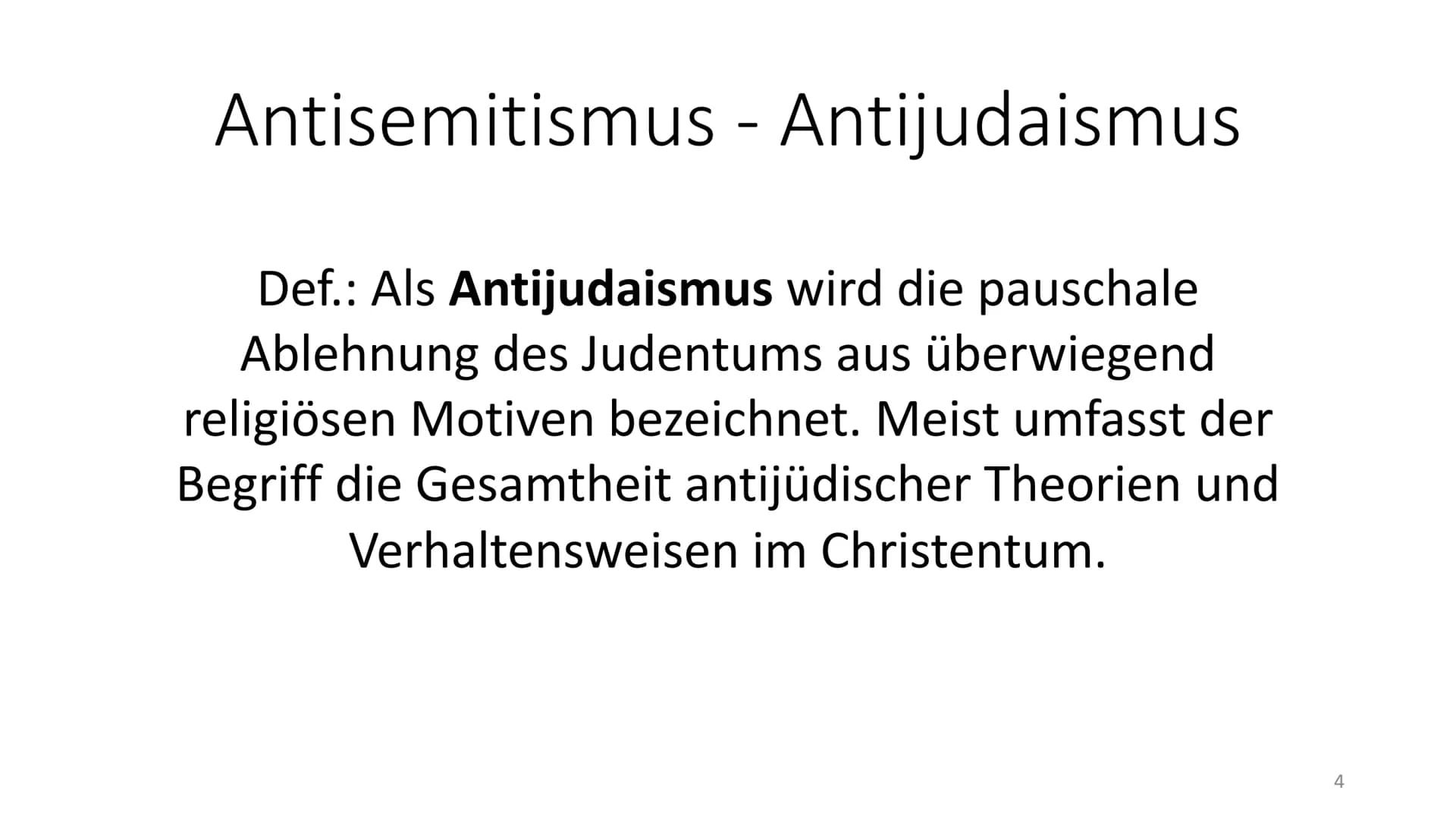 Antisemitismus
-
Hitlers rassistischer Antisemitismus - Definition und Allgemeines
Def.: Antisemitismus beschreibt die durch
Nationalismus, 