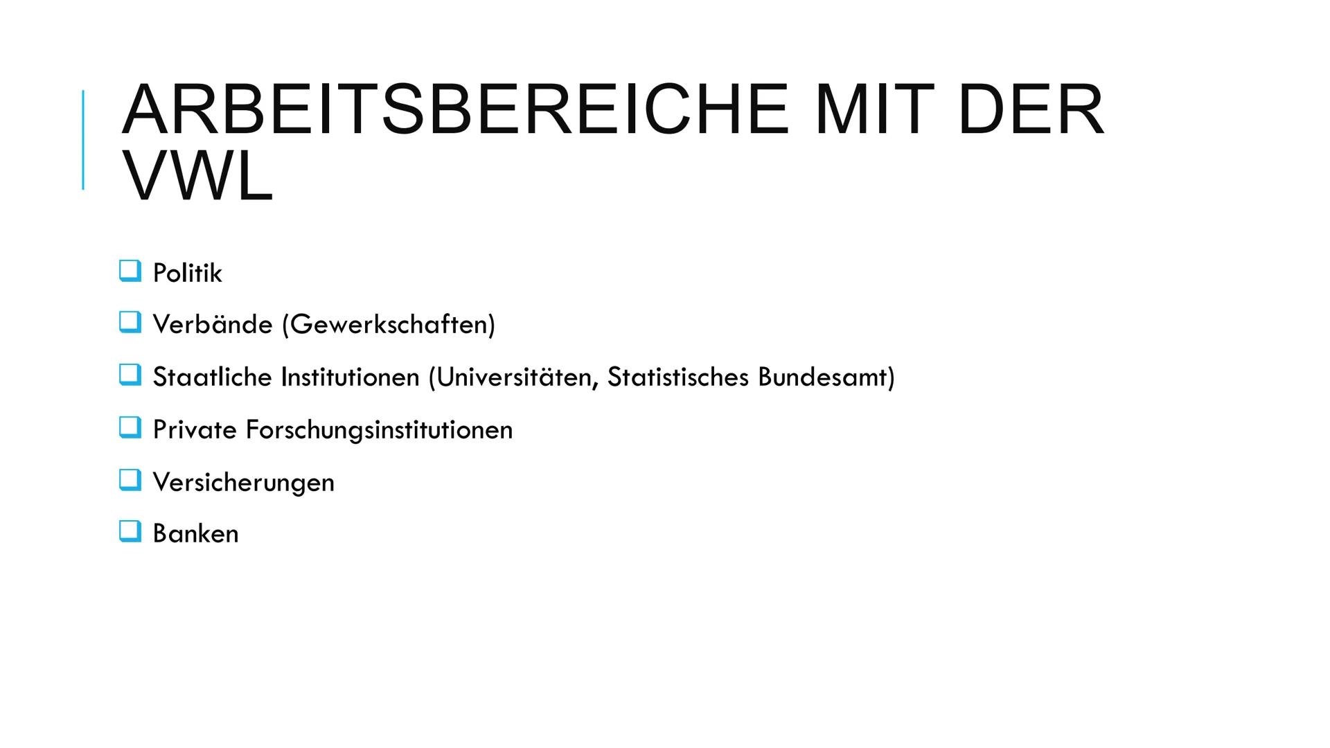 Grundlagen der Ökonomie
1) Was ist die Volkswirtschaftslehre?
Die Disziplin der Wirtschaftswissenschaften unterteilt sich in zwei Teile.
Die