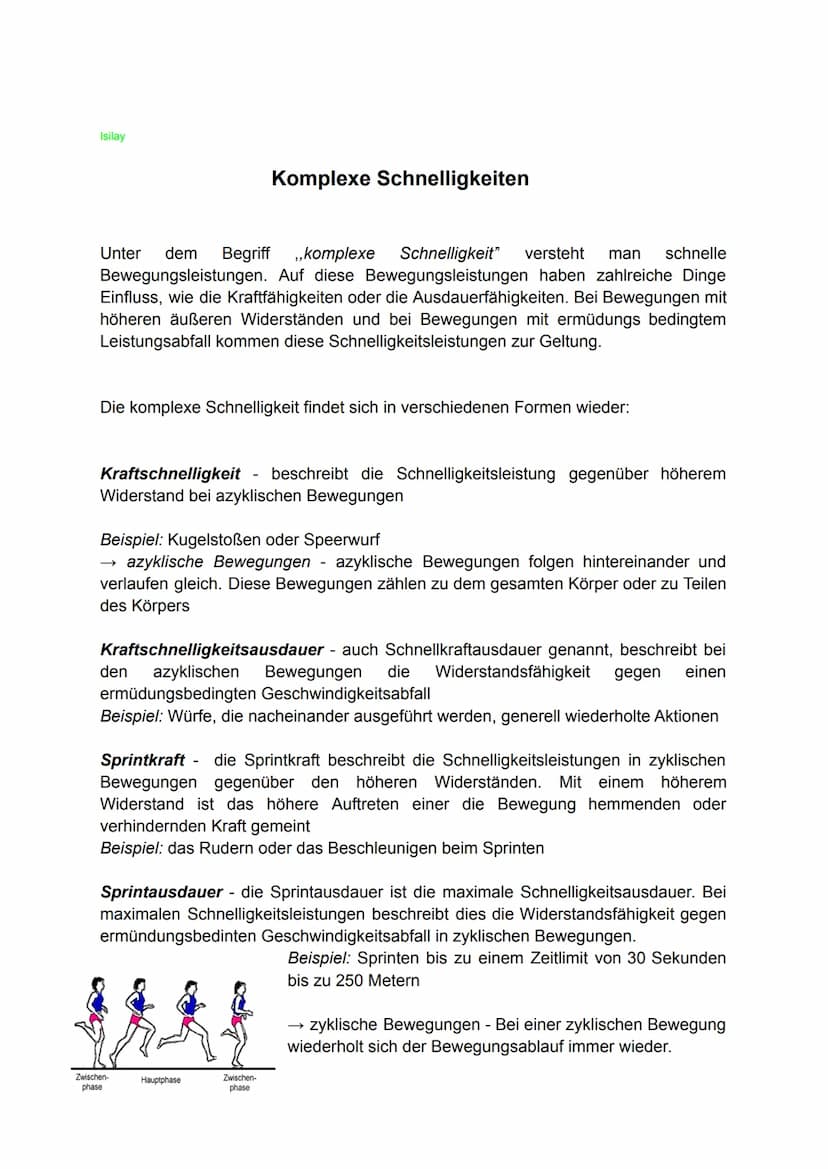 Konditionelle Fähigkeit
Schnelligkeit und Beweglichkeit Isilay
Konditionelle Fähigkeit: Schnelligkeit und Beweglichkeit
Präsentiert von: Sor