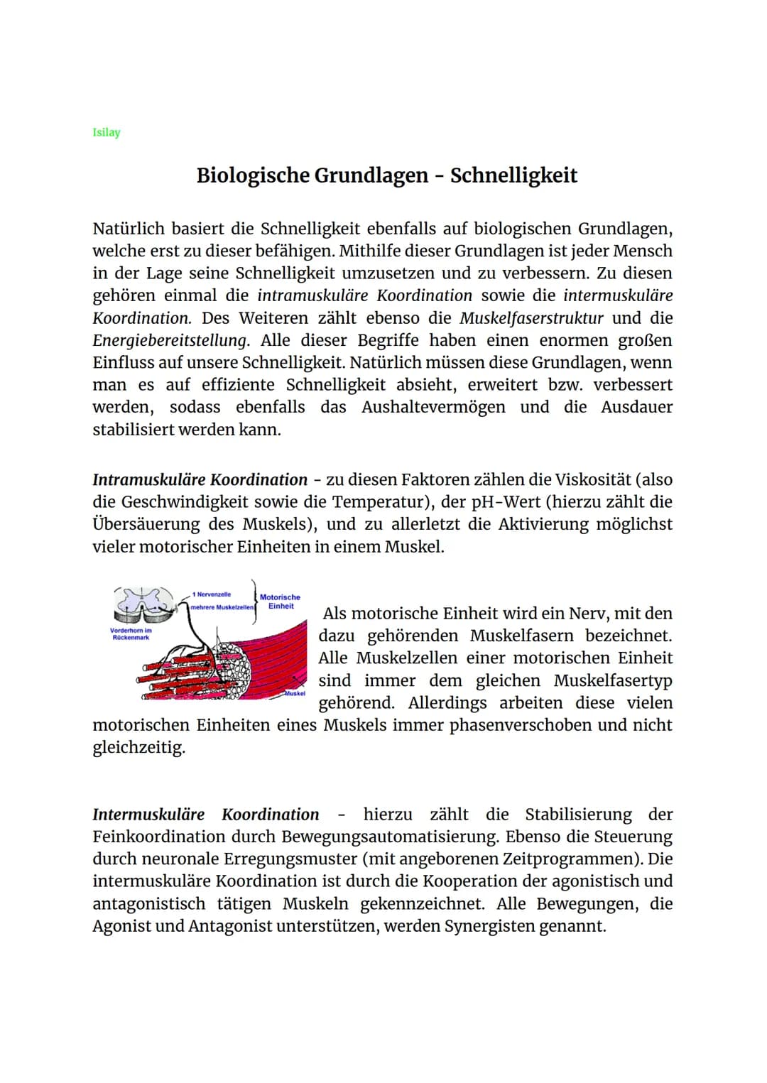 Konditionelle Fähigkeit
Schnelligkeit und Beweglichkeit Isilay
Konditionelle Fähigkeit: Schnelligkeit und Beweglichkeit
Präsentiert von: Sor