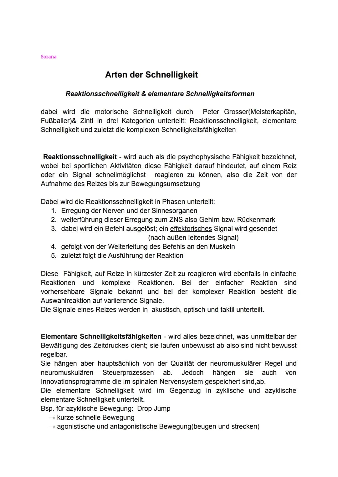 Konditionelle Fähigkeit
Schnelligkeit und Beweglichkeit Isilay
Konditionelle Fähigkeit: Schnelligkeit und Beweglichkeit
Präsentiert von: Sor