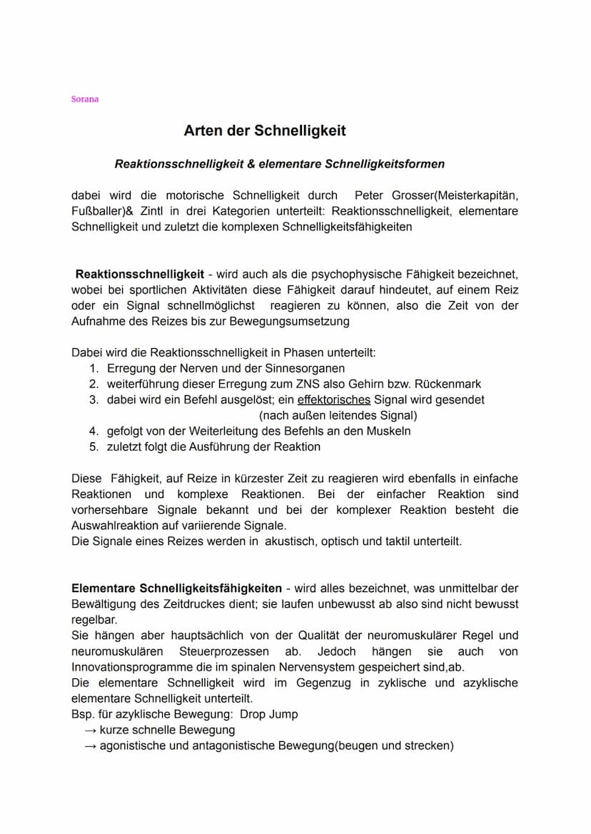 Konditionelle Fähigkeit
Schnelligkeit und Beweglichkeit Isilay
Konditionelle Fähigkeit: Schnelligkeit und Beweglichkeit
Präsentiert von: Sor
