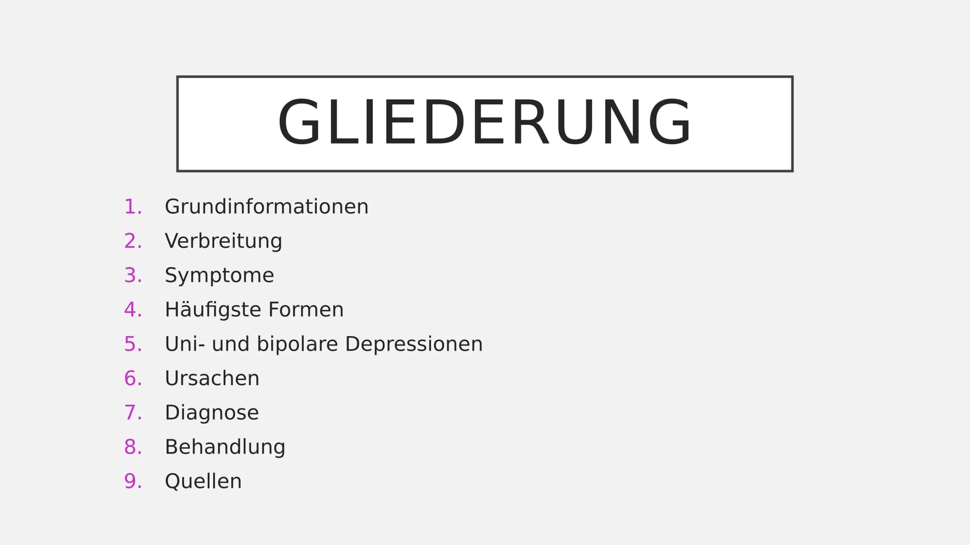 Seite | 1
Grundinformationen
Depressionen gehören zu den häufigsten Erkrankungen, trotzdem
werden sie leider sehr oft unterschätzt. Menschen