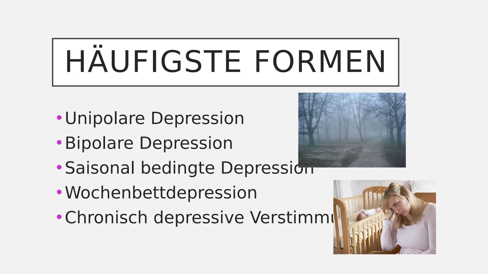 Seite | 1
Grundinformationen
Depressionen gehören zu den häufigsten Erkrankungen, trotzdem
werden sie leider sehr oft unterschätzt. Menschen