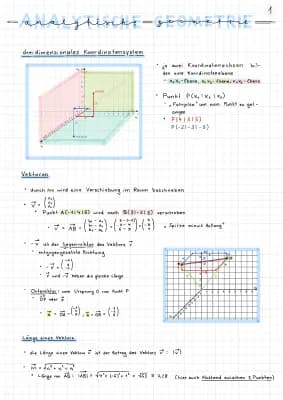 Know Analytische Geometrie Mathe gA thumbnail