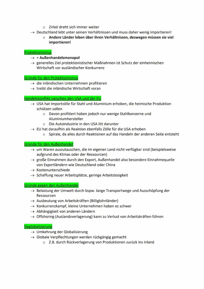 Freihandel
→ freier Austausch von Waren
→ Ausnutzung absoluter und komparativer Kostenvorteile
→ jeder verfolgt sein Eigeninteresse, aber es