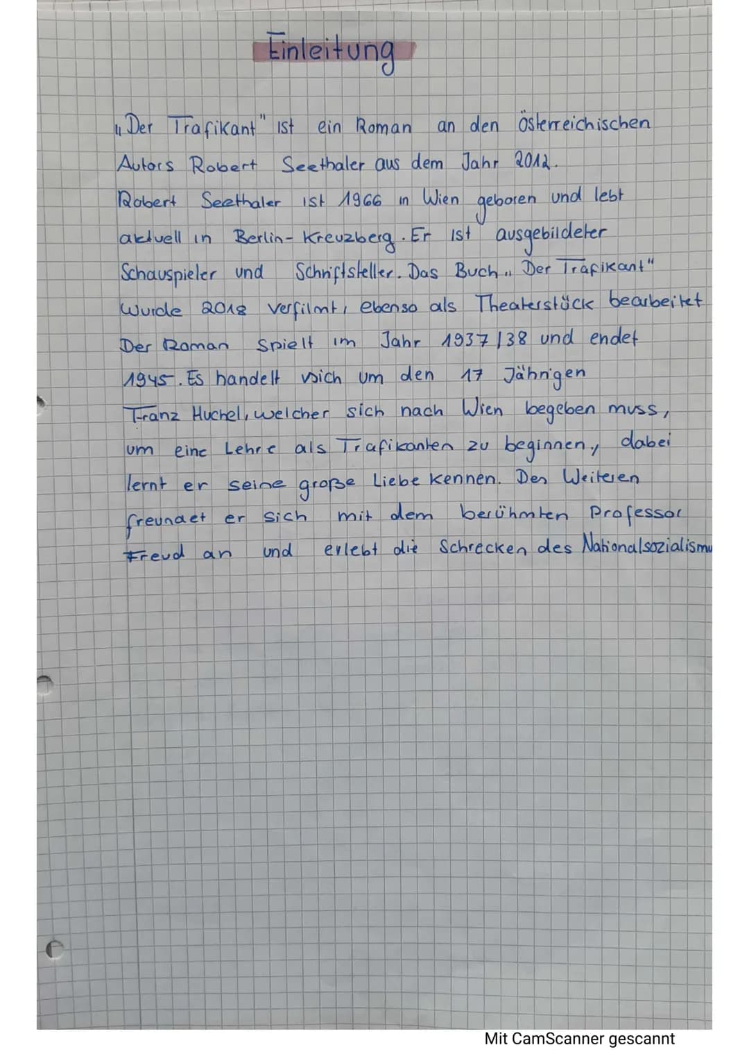 Der Trafikant" ist
ein Roman
Autors Robert Seethaler aus dem Jahr 2012.
Robert Seethaler 1st 1966 in
Wien
und lebt
geboien
aktuell in
Berlin