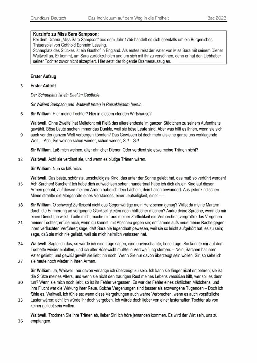 Deutsch Klausur - Textanalyse
Aufgaben:
1. Text zusammenfassen/ Gespräch zwischen zwei Personen zusammenfassen/ darstellen
2. Textauszug zu 