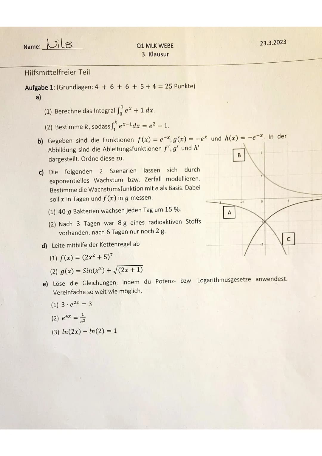 Q1.2-Mathe LK-Klausur-Analysis-10Punkte
