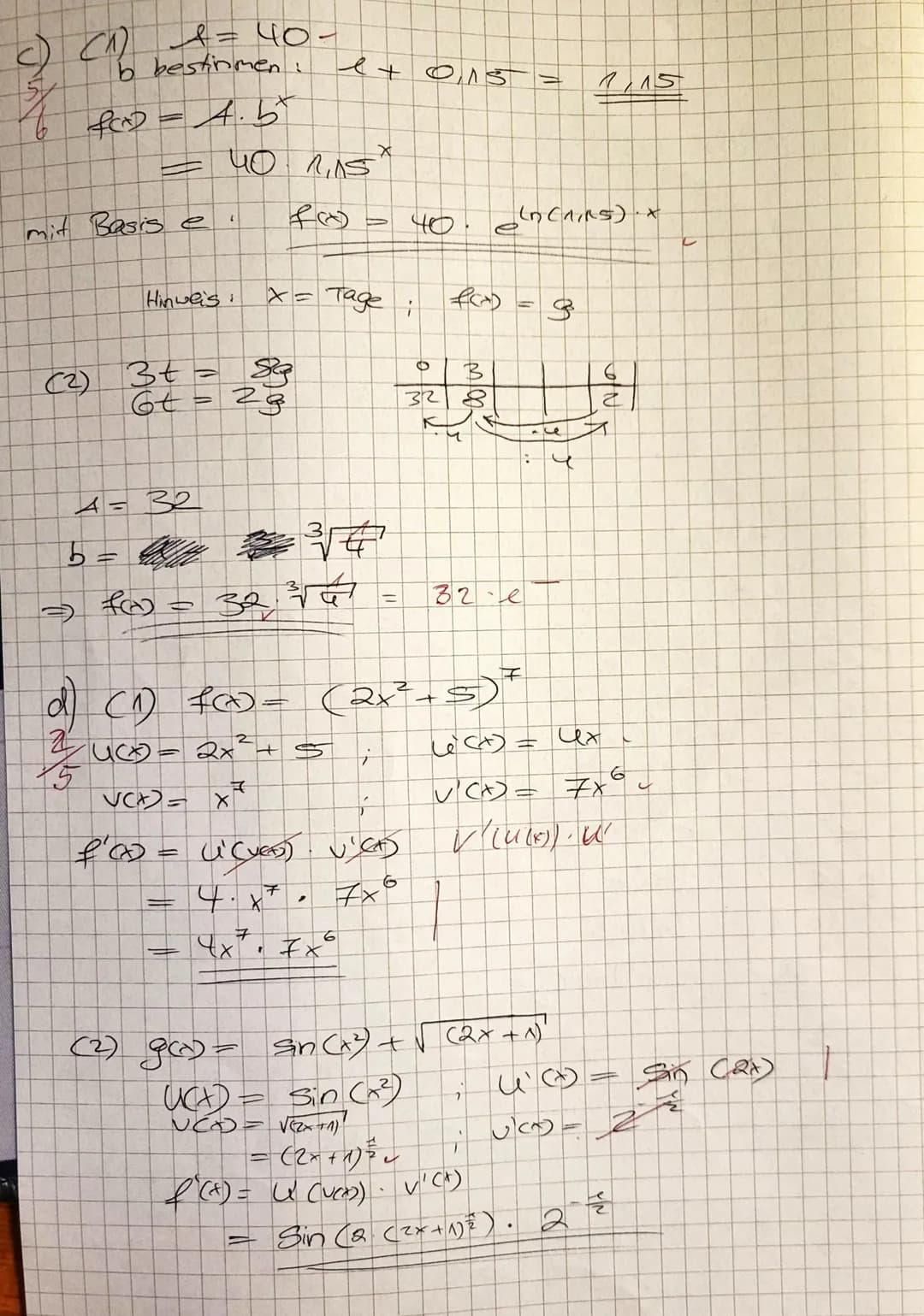 Name:
Nils
Q1 MLK WEBE
23.3.2023
3. Klausur
Hilfsmittelfreier Teil
Aufgabe 1: (Grundlagen: 4 +6 +6 + 5+ 4 = 25 Punkte)
a)
(1) Berechne das I