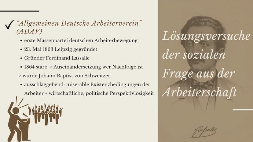 Lösungsversuche
der sozialen Frage
durch die
Arbeiterschaft
und den Staat
Sina Liebe
TECH
TATTUNGS GLIEDERUNG
1. Was ist die soziale Frage?
