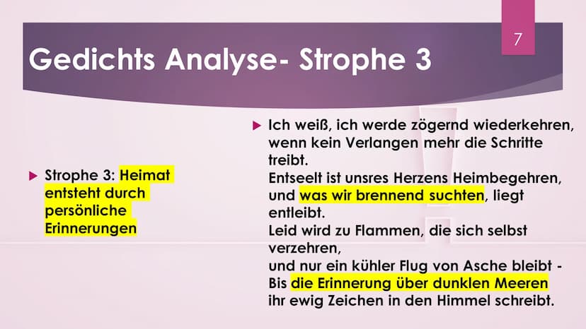 Elegie von
Abschied und
Wiederkehr
CARL ZUCKMAYER
1 !
Inhalt
► Was bedeutet Elegie?
Gedicht von Carl Zuckmayer
► Gedichts Analyse
Bedeutung 
