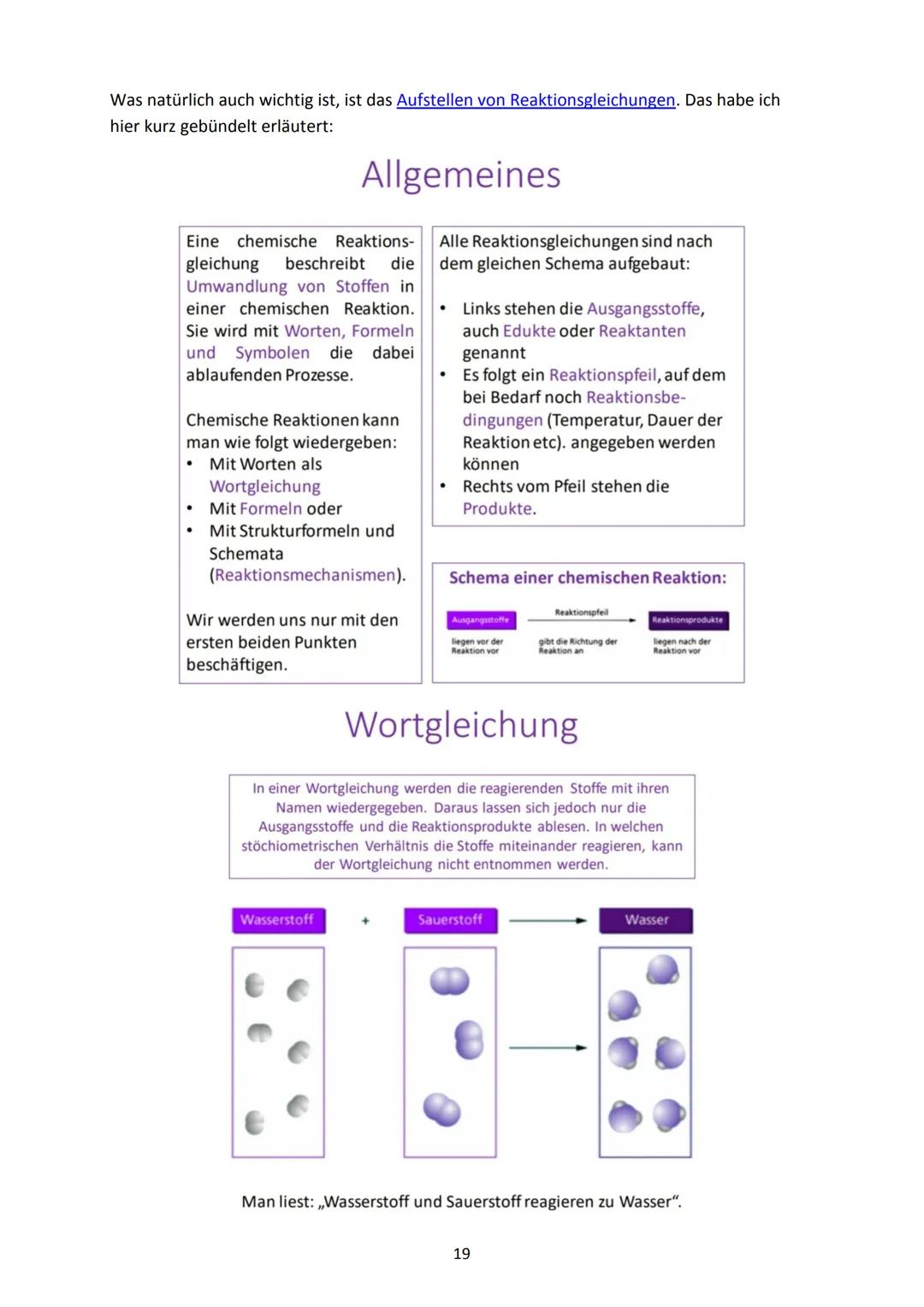 Aufgabe 1: Das Periodensystem der Elemente
Fülle die nachstehende Abbildung aus:
Diese Angaben findest du bei jedem
Element:
1←
H
Wiederholu