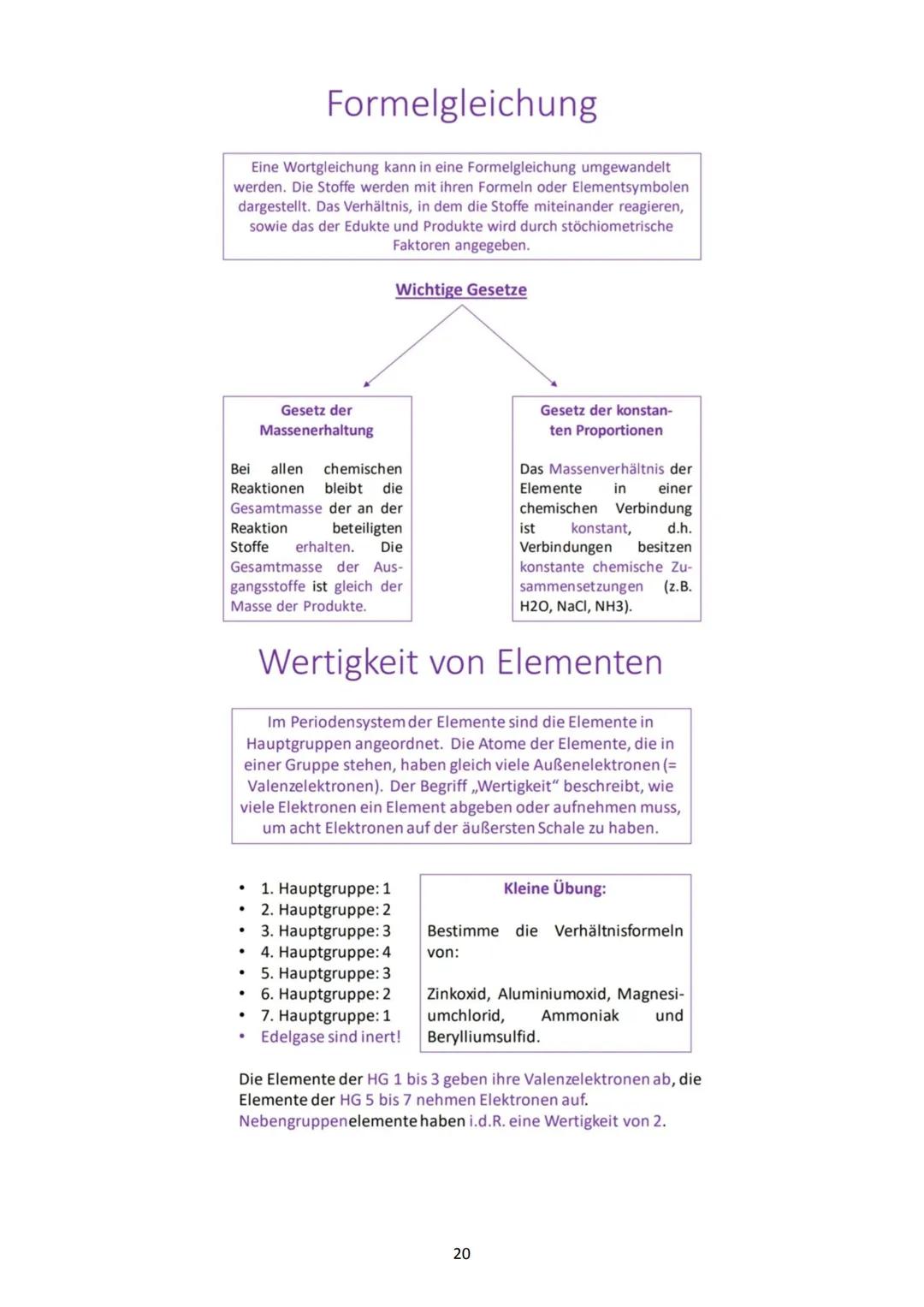 Aufgabe 1: Das Periodensystem der Elemente
Fülle die nachstehende Abbildung aus:
Diese Angaben findest du bei jedem
Element:
1←
H
Wiederholu