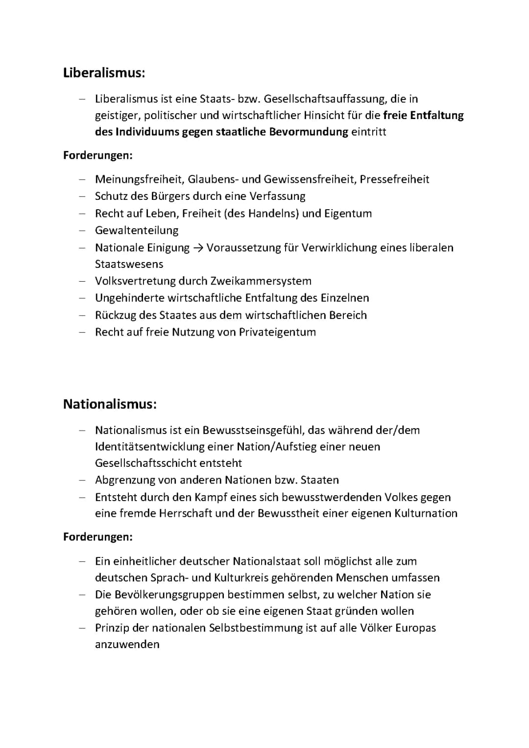Liberalismus und Nationalismus