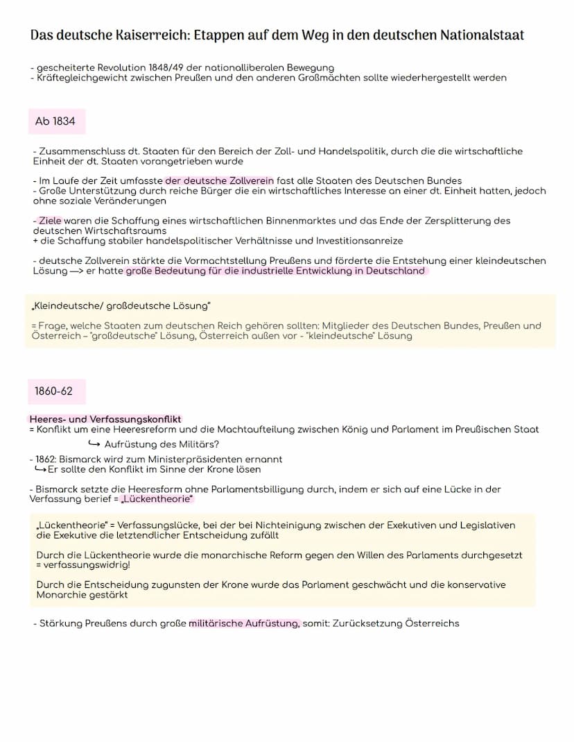 Übersicht: Bismarck und die Gründung des deutschen Reichs 1848-1971
Deutscher Bund 1815-1866
Das Deutsche Kaiserreich
• 35 eigenständige Län
