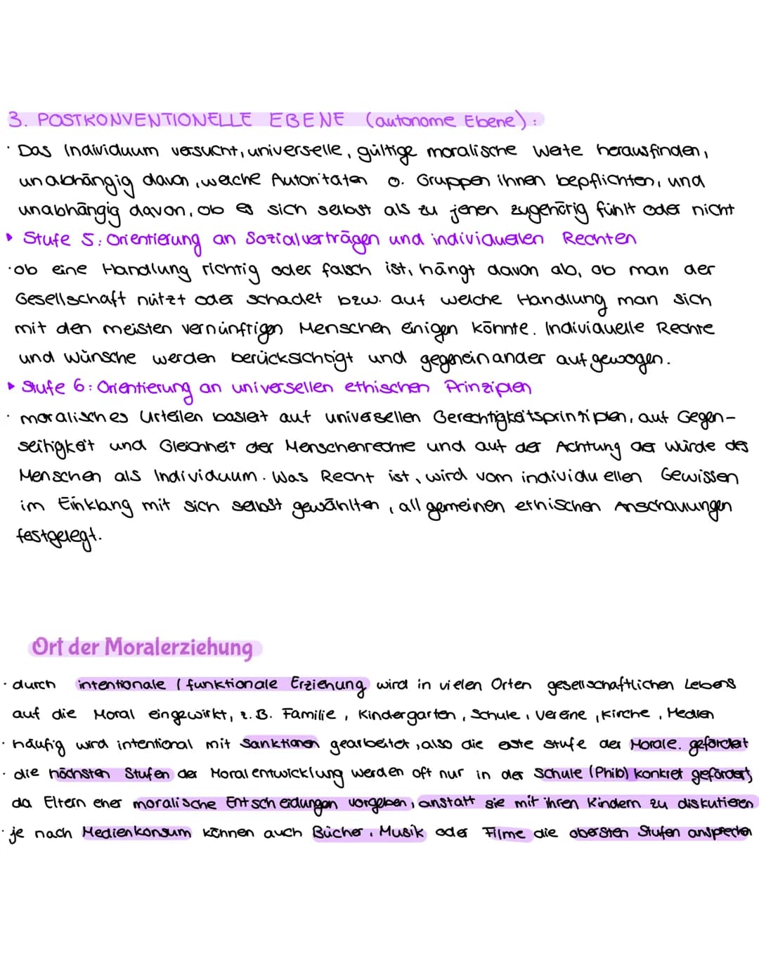 KOHLBERG
ENTWICKLUNG EINES STUFENMODELLS:
Grundsatzmoral
Gruppen moral
Autoritatsmoral
3.
6. Gewissens- und Prinzipien -
orientierung
5. Leg