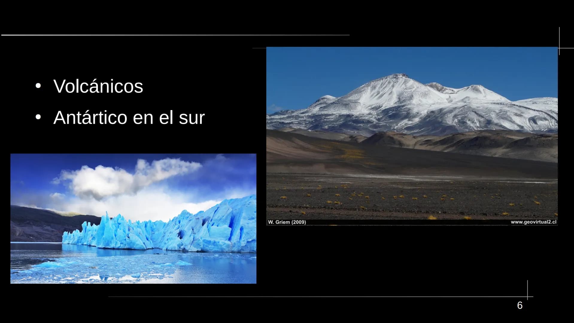  13333
www Chile La estructura
●
●
●
La naturaleza
●
La economía
La historia
La dictadura de Pinochet
La cultura
• Las fuentes
● geografía y