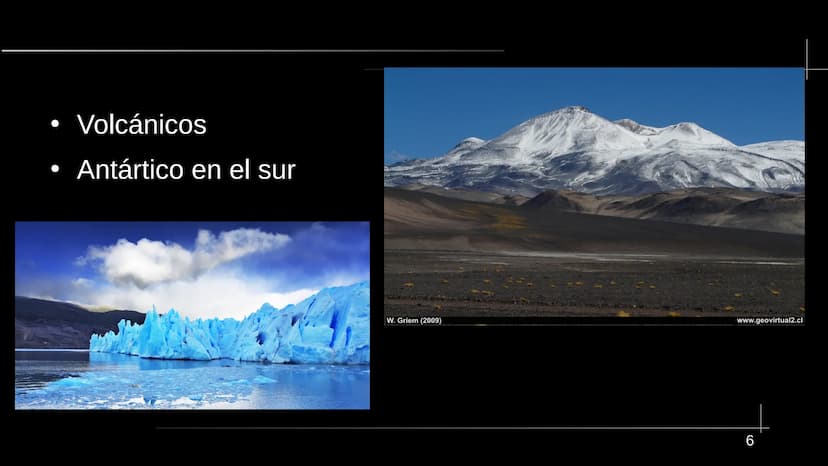  13333
www Chile La estructura
●
●
●
La naturaleza
●
La economía
La historia
La dictadura de Pinochet
La cultura
• Las fuentes
● geografía y