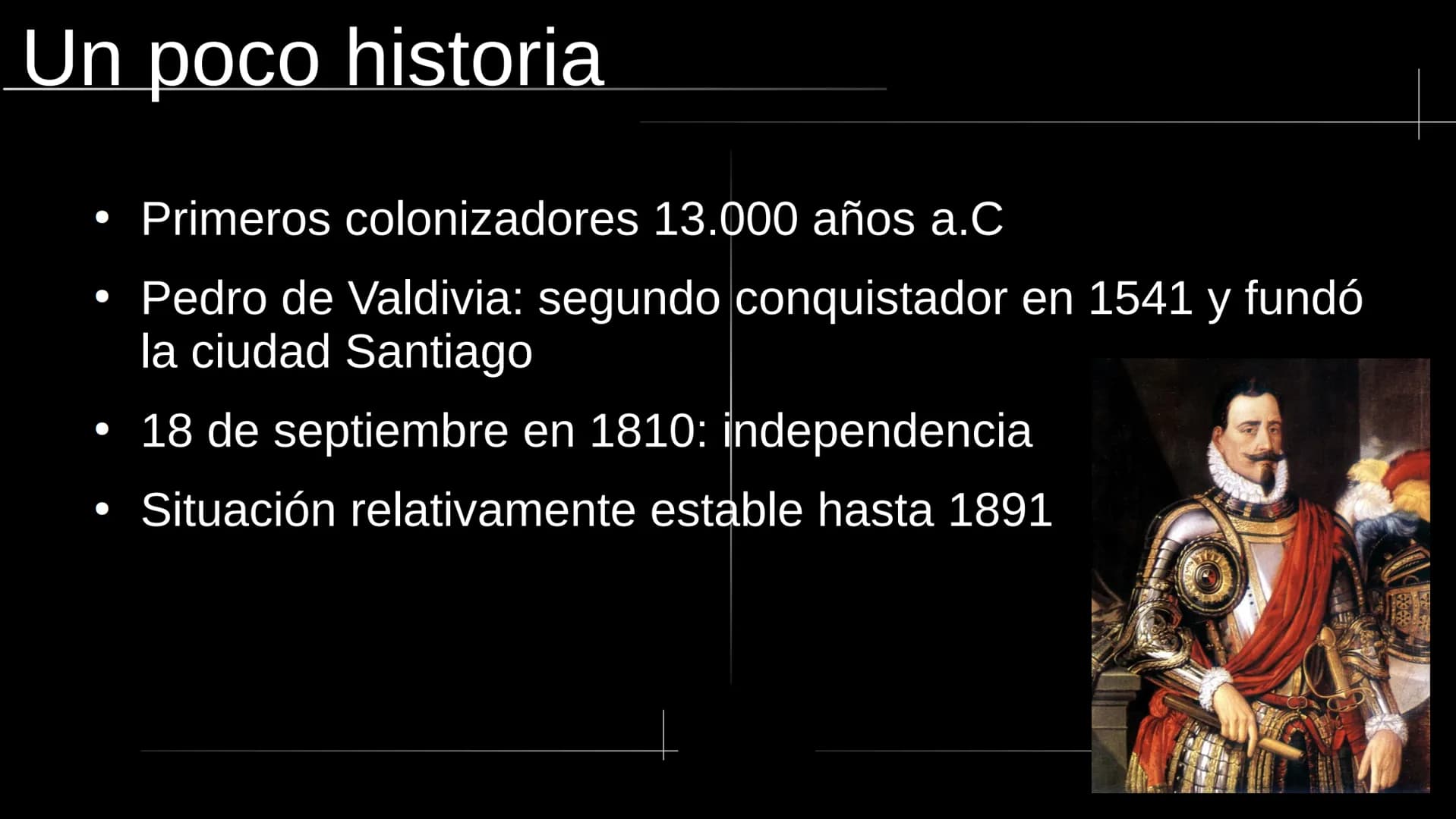  13333
www Chile La estructura
●
●
●
La naturaleza
●
La economía
La historia
La dictadura de Pinochet
La cultura
• Las fuentes
● geografía y