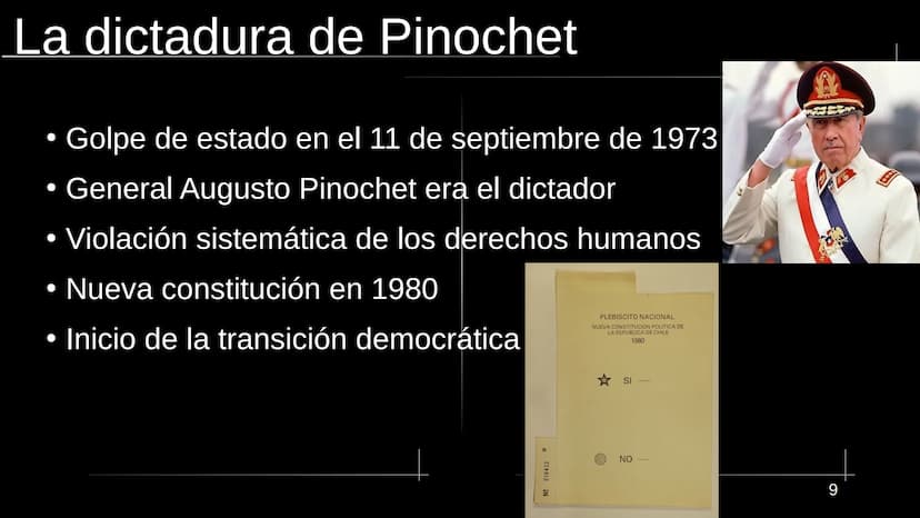  13333
www Chile La estructura
●
●
●
La naturaleza
●
La economía
La historia
La dictadura de Pinochet
La cultura
• Las fuentes
● geografía y