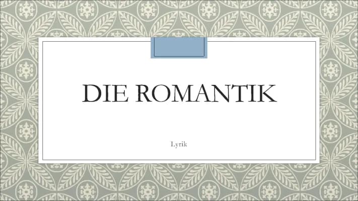 Know Die Romantik thumbnail