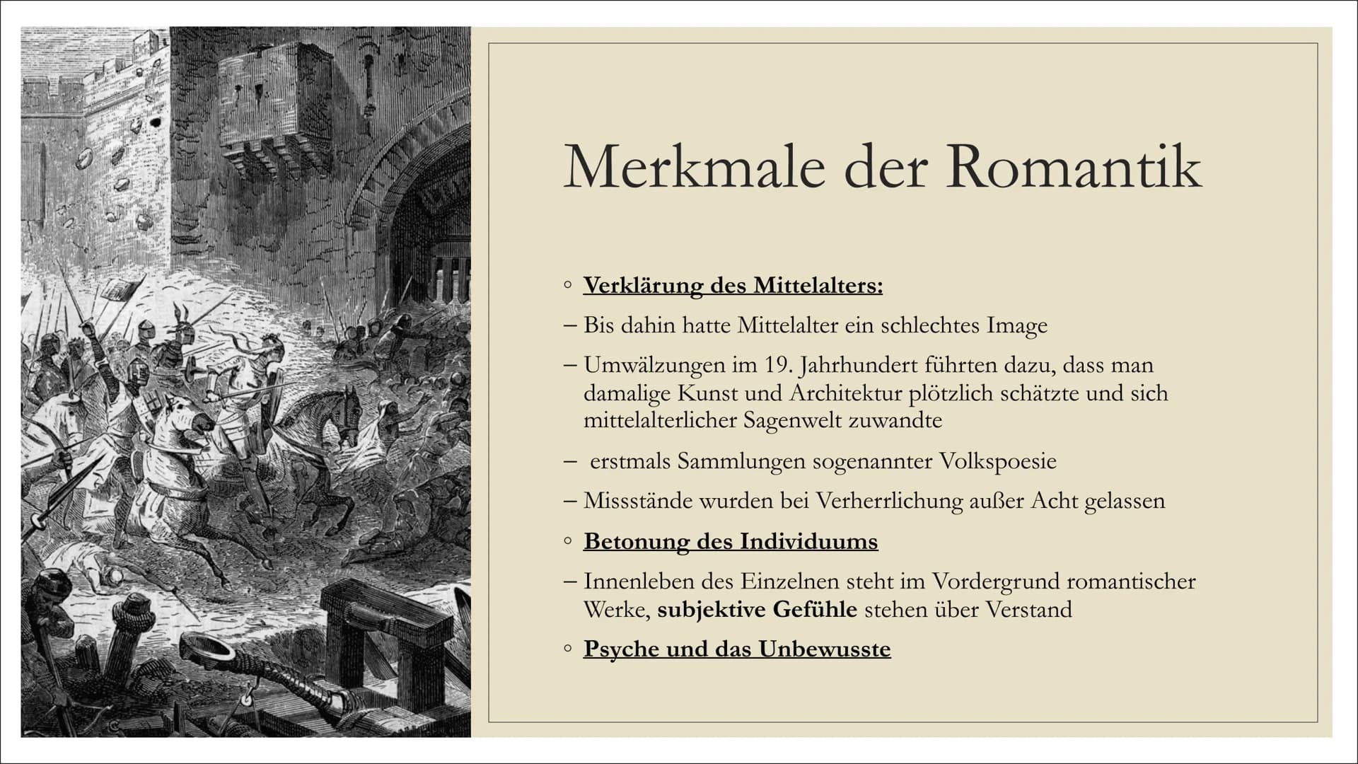LC2
DIE ROMANTIK
Lyrik
523
CO Gliederung
Epoche der Romantik
• Der Begriff
• Zeitgeschichtliche Einordnung
Gegenbewegung der Klassik
• Weltb