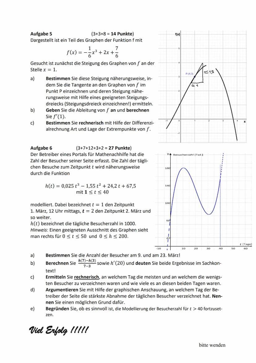 3. Kursarbeit Mathematik M3, EPH
Name:
Hilfsmittelfreier Teil
Bearbeitungszeit maximal 20 Minuten
Achten Sie auf eine übersichtliche und ord