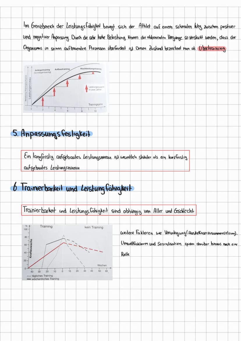 Allgemeine Gesetzmäßigkeiten des Trainings
1. Qualitätsgesel?
2. Homöostase und Modell der Superkompensation
3 Reizschwellengesetz
4 Verlauf