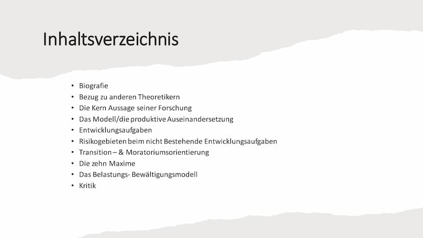 Klaus Hurrelmann
Das Modell der
produktiven
Realitätsverarbeitung Inhaltsverzeichnis
Biografie
Bezug zu anderen Theoretikern
Die Kern Aussag