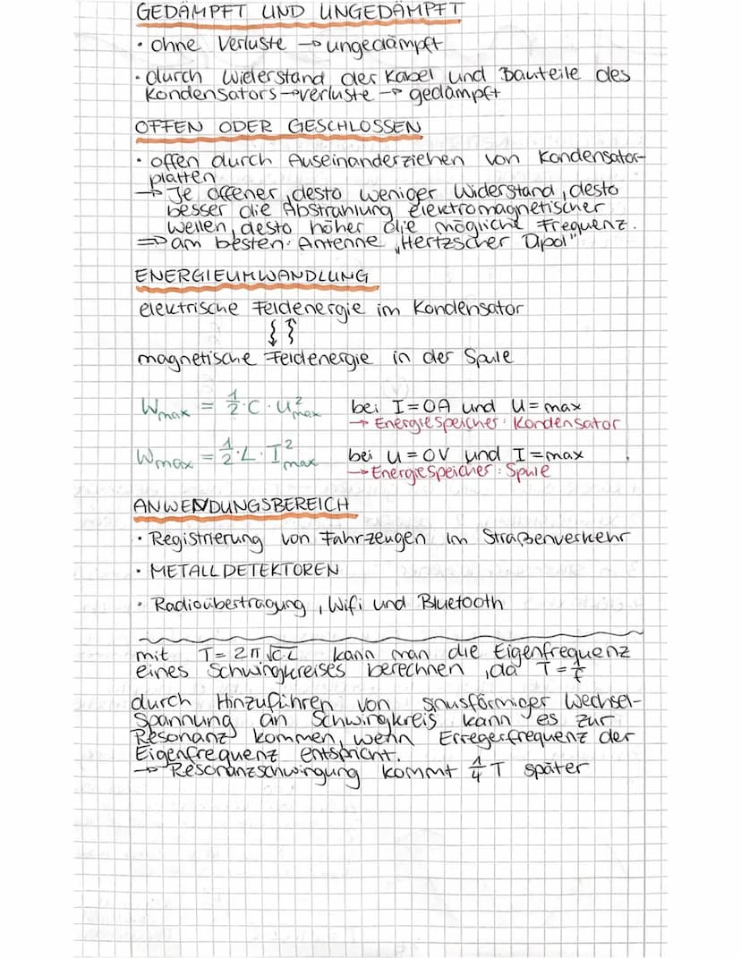 physik
VORABI
ELEKTROMAGNETISCHER SCHWINGKREIS
• abwechselnder Aufbau von elektrischem und
magnetischem Feld die sigh gegenseitig
erzeugen
=