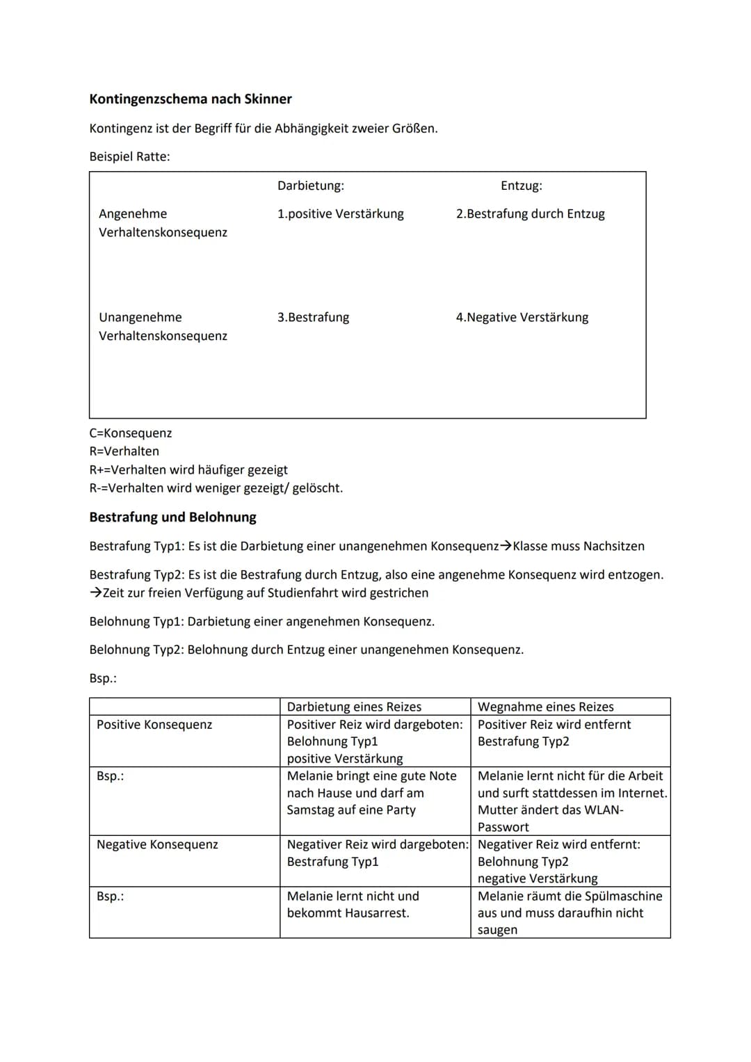 Lerntheorien/ Verhaltenstheorien
Lerntheorien sind Theorien, zu den systematischen Erklärungen von nicht beobachtbaren
Lernprozessen.
Dabei 