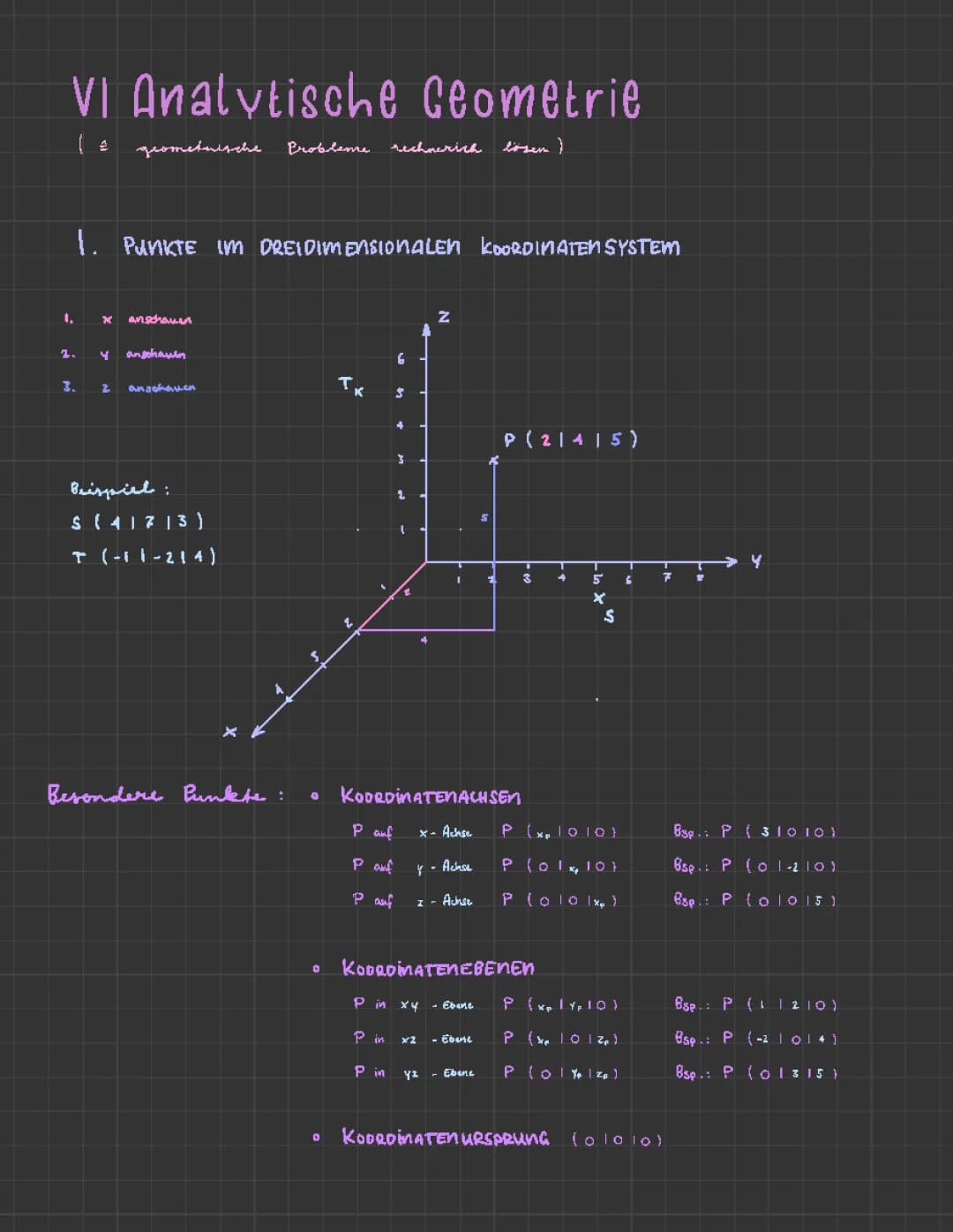 Analytische Geometrie 