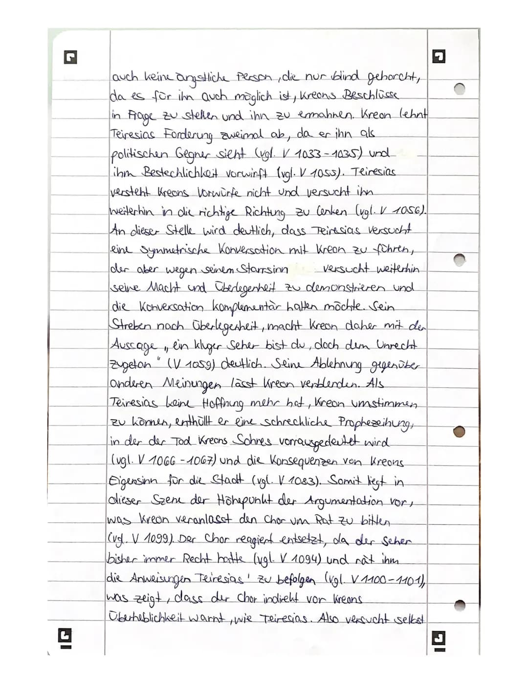 INTERPRETATION 5. Epeisodion.
Das Drama, Antigone "wurde erstmals im Jahr 442 v. Chr.
aufgeführt und wurde vom griechischen Dichter Sophokle