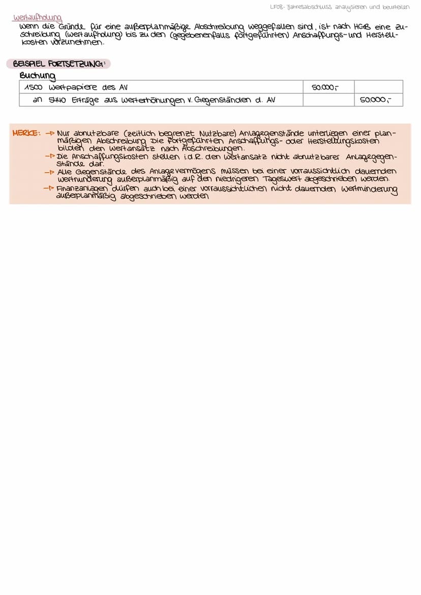 LF08-Jahresabschluss analysieren und beurteilen
Bewertung des Anlagevermögens
BEWERTUNG DER ABNUTZBAREN ANLAGEGEGENSTANDE
→Abnutzbare Gegens