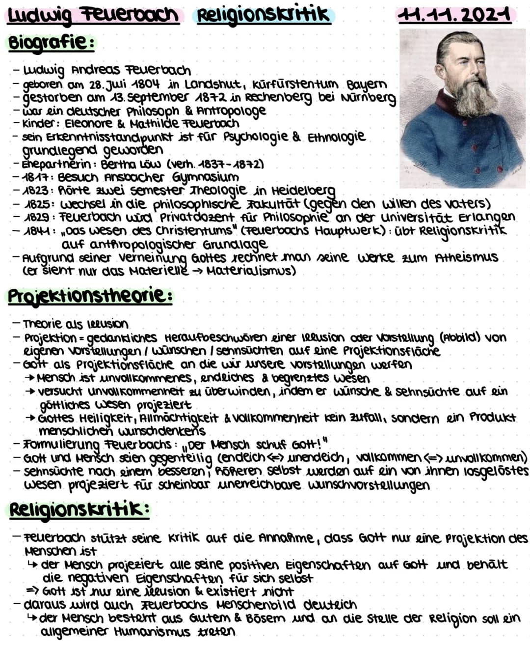 
<h2 id="biografie">Biografie</h2>
<p>Ludwig Andreas Feuerbach wurde am 28. Juli 1804 in Landshut, Kurfürstentum Bayern, geboren und verstar