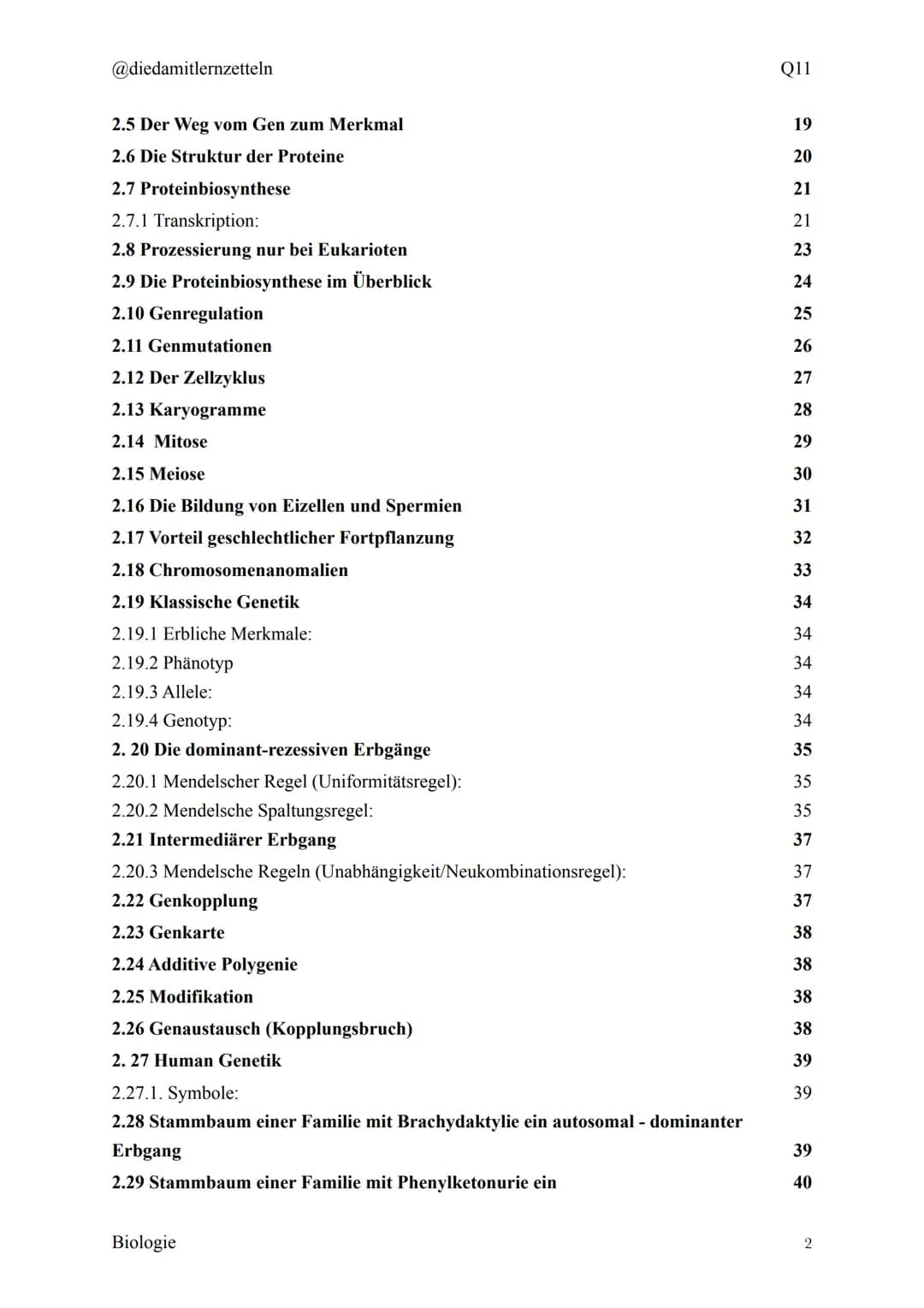 @diedamitlernzetteln
Biologie Zusammenfassung Q11
Biologie Zusammenfassung Q11
1.1 Organisation und Funktion der Zelle
1.2 Bau und Funktion 