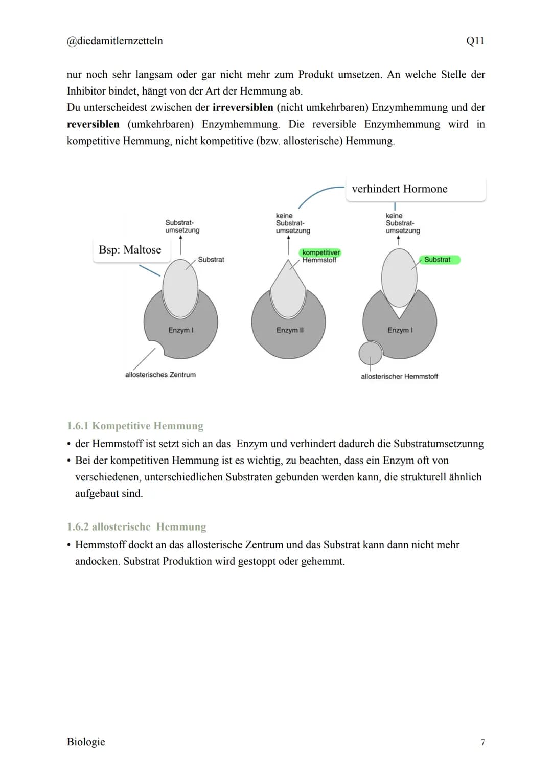 @diedamitlernzetteln
Biologie Zusammenfassung Q11
Biologie Zusammenfassung Q11
1.1 Organisation und Funktion der Zelle
1.2 Bau und Funktion 